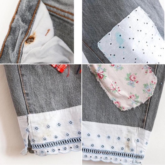 upcycled handmade jeans - Picture 4 of 4